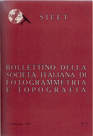 Copertina edizione Bollettino SIFET n.3 Anno 1964