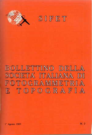 Copertina edizione Bollettino SIFET n.2 Anno 1965