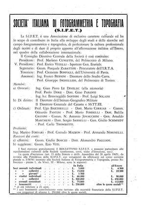 Copertina edizione Bollettino SIFET n.1 Anno 1967
