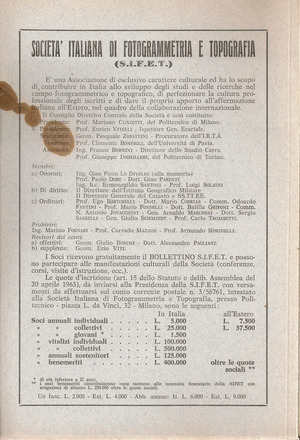 Copertina edizione Bollettino SIFET n.3 Anno 1967
