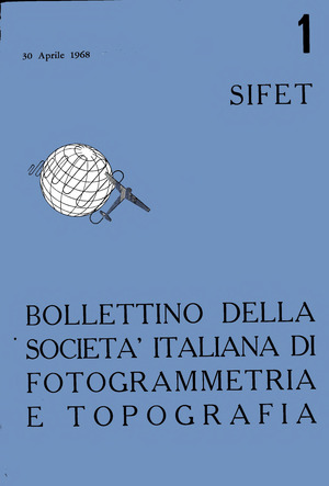 Copertina edizione Bollettino SIFET n.1 Anno 1968