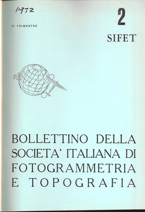 Copertina edizione Bollettino SIFET n.2 Anno 1972