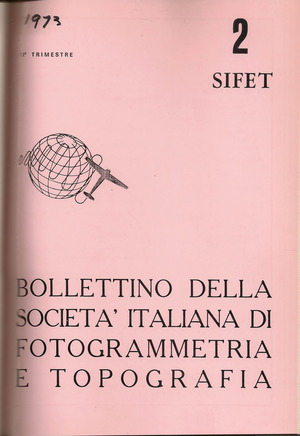 Copertina edizione Bollettino SIFET n.2 Anno 1973