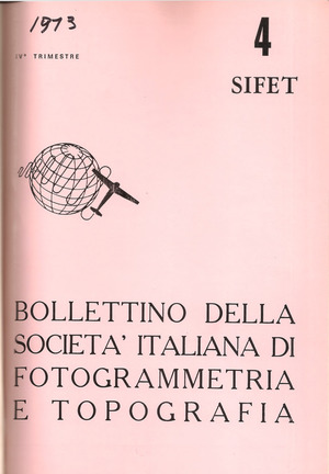 Copertina edizione Bollettino SIFET n.4 Anno 1973