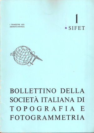 Copertina edizione Bollettino SIFET n.1 Anno 1979