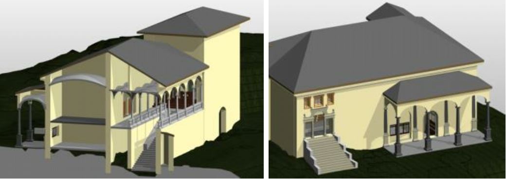 Modello HBIM finale del Palazzo di Pilato al Sacro Monte di Varallo Sesia (VC)