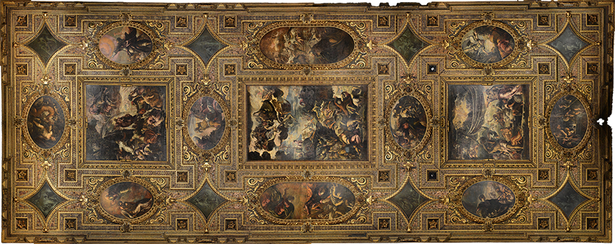 Ortofoto finale del soffitto della Sala Capitolare della Scuola Grande di San Rocco a Venezia