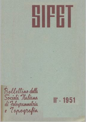 Copertina edizione Bollettino SIFET n.2 Anno 1951